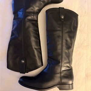 ♠️Frye Black Knee High Leather Boots